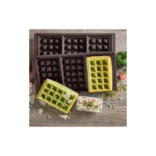 Lurch FLEXI®FORM Waffel Silikon 3-fach | 2er-Set 3